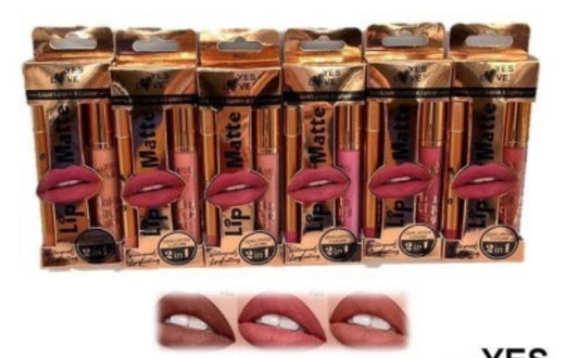 Rouge à lèvres + crayon à lèvres